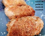 Une image de l'étape 5 de Cuisses de poulet en croûte de moutarde thym herbes de Provence.