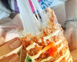 Hình bước làm 4 của món Xúc xích phô mai Hàn Quốc