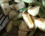 A picture of step 3 of Drumstick and Aloo.