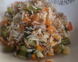Foto del passaggio 3 della ricetta #547 Riso basmati e farro con pomodori, carote, zucchine, peperoncini verdi 🍚🍅🥕🥒🫑