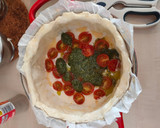Foto del paso 3 de la receta: Tartaleta de requesón, pesto y tomates en cocotte