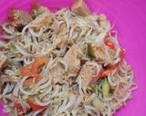 Foto langkah ke 4 dari resep Tumis oncom campur touge.