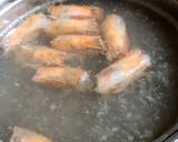 Hình bước làm 2 của món Canh rau dền cơm nấu đầu tôm