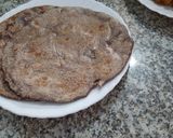 A picture of step 4 of Ragi -chapati.