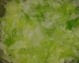 A picture of step 1 of Cabbage green peas sabzi.