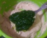 A picture of step 4 of Spinach dosa bites.
