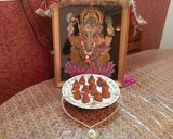 A picture of step 7 of Besan Modak.