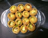 A picture of step 3 of Pizza puri.