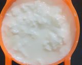 A picture of step 1 of Thayir Sadam (curd rice).