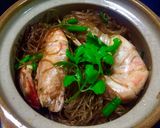 รูปขั้นตอนการทำที่ 5 ของ กุ้งอบวุ้นเส้นและเนื้อปู