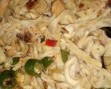 Foto langkah ke 3 dari resep Tumis suir tongkol jamur.