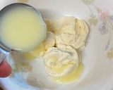 A picture of step 1 of Mozzarella and Semolina Roll Cake.