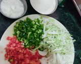 A picture of step 2 of Suji rolls.