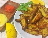 Foto langkah ke 4 dari resep Cheesy potato wedges.