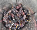 A picture of step 1 of Mulberry milk shake -fresh and healthy breakfast drink.