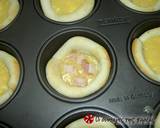 Αυγά με τυρί και μπέικον σε ζύμη φωτογραφία βήματος 15