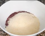 A picture of step 4 of Rose petal pinni.
