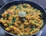 A picture of step 4 of Lapse upma(broken wheat rava upma).