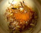 A picture of step 3 of Mutton Pulao.