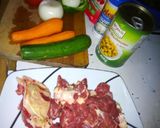 A picture of step 1 of Coconut Beef Stroganoff #FestiveContestNaivasha #AuthorMarathon.
