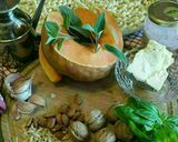 Foto del passaggio 1 della ricetta #halloween #busiati con crema di #zucca e crema di #zola DOP