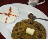 A picture of step 6 of Makki ka Methi pratha (winter special).