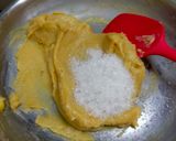 A picture of step 2 of Quick Moong dal Atta Halwa.
