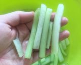 Hình bước làm 5 của món Bún móng giò dọc mùng