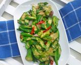 Foto langkah ke 5 dari resep Okra Goreng Terasi.