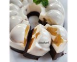 Foto langkah ke 3 dari resep Puding Buah Lapis Coklat.