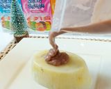Foto langkah ke 3 dari resep Pudding Pisang Vla coklat.