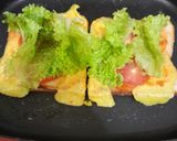 Foto langkah ke 4 dari resep Simple Baked Sandwich with Omelette.