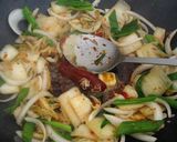 A picture of step 6 of Kimchi Bokkeum (Kimchi Stirfry).