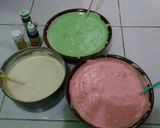 Foto langkah ke 6 dari resep Bolu kukus pelangi.