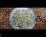 A picture of step 6 of Vegetable egg rice.