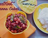 A picture of step 10 of Beetroot channa sabzi.