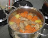 Une image de l'étape 6 de Bœuf ou Porc Bourguignon.