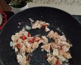 Foto langkah ke 2 dari resep Tumis Buncis dan Ayam.