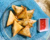 A picture of step 4 of Tawa Samosas.
