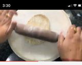 A picture of step 4 of Masala laccha paratha.