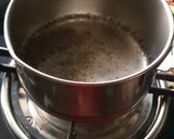 A picture of step 1 of Masala chai.