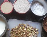 A picture of step 1 of Eggless Whole Wheat Chocolate fudge Brownie.