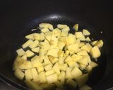 عکس مرحله 2 از دستور غذای مقوی وساده (گیاهی)🌯🍅🍆🧅🥔