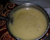 A picture of step 2 of Steamed butterscotch sandesh with strawberry sauce.