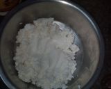A picture of step 1 of Nolen gurer sandesh.