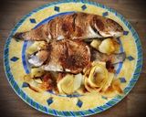 Foto del paso 7 de la receta: Besugo al horno con costra al pimentón y patatas panadera