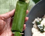 Foto langkah ke 4 dari resep Lemper isi daging bumbu rendang.
