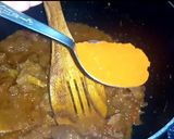 A picture of step 4 of Lauki Gosht.