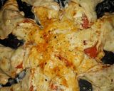 A picture of step 6 of Flower petal pizza.