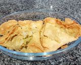 A picture of step 1 of Chatpatta samosa mix plate.